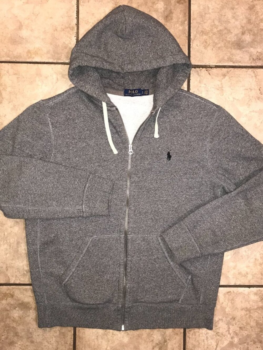 Men's Polo Ralph Lauren Thermal Hood Full Zip Fleece Hoodie -Size L
